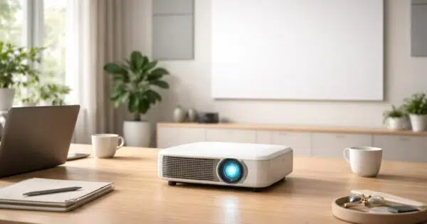 découvrez comment choisir un vidéoprojecteur silencieux pour votre bureau tout en bénéficiant d'une luminosité optimale, pour des présentations claires sans nuisances sonores.