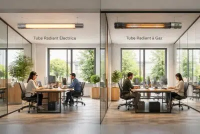 découvrez comment choisir entre un tube radiant gaz ou électrique pour le chauffage de vos bureaux, en fonction de l’aménagement et des besoins spécifiques de vos locaux.