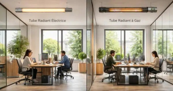 découvrez comment choisir entre un tube radiant gaz ou électrique pour le chauffage de vos bureaux, en fonction de l’aménagement et des besoins spécifiques de vos locaux.
