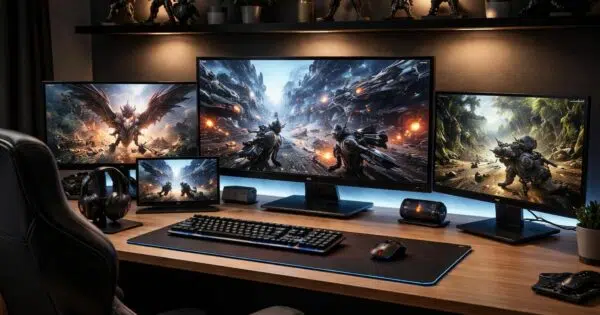 découvrez les tailles d'écran d'ordinateur idéales pour une expérience de jeu optimale, alliant confort visuel et performance pour tous les gamers.