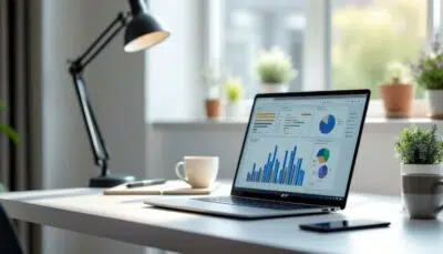 découvrez l'ordinateur portable acer 14 pouces, idéal pour la bureautique. optimisez vos tâches quotidiennes grâce à sa performance et sa portabilité.