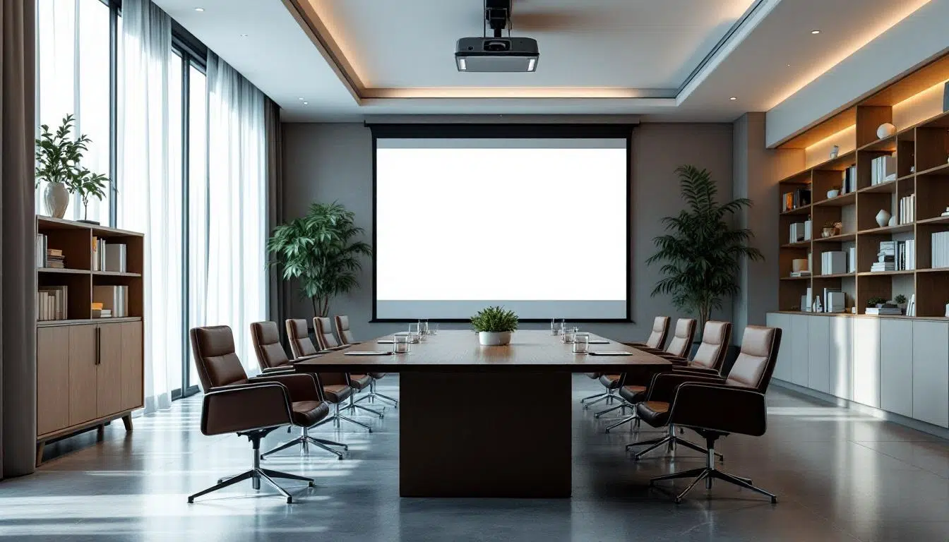 découvrez notre vidéoprojecteur bureautique silencieux, idéal pour améliorer votre concentration et booster votre productivité au travail grâce à une projection claire et discrète.