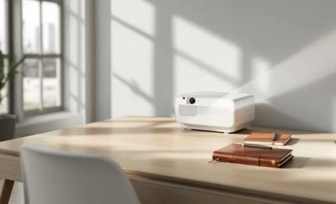 découvrez le vidéoprojecteur bureautique silencieux, l'outil idéal pour améliorer votre productivité en réunion sans bruit, garantissant une expérience visuelle claire et confortable.