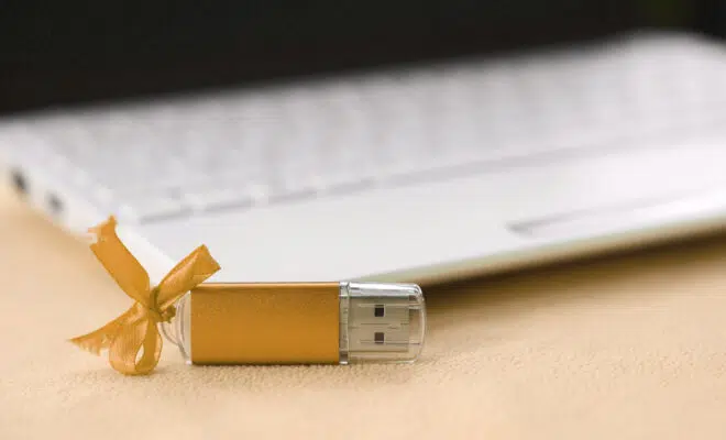 clé USB personnalisée en bois