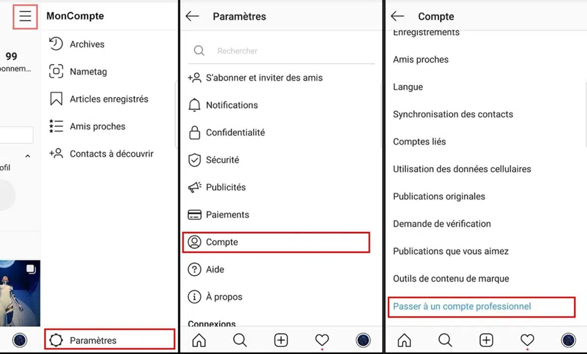 compte instagram
