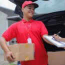 Image Of Delivery Online Shopping Concept And Express Delivery