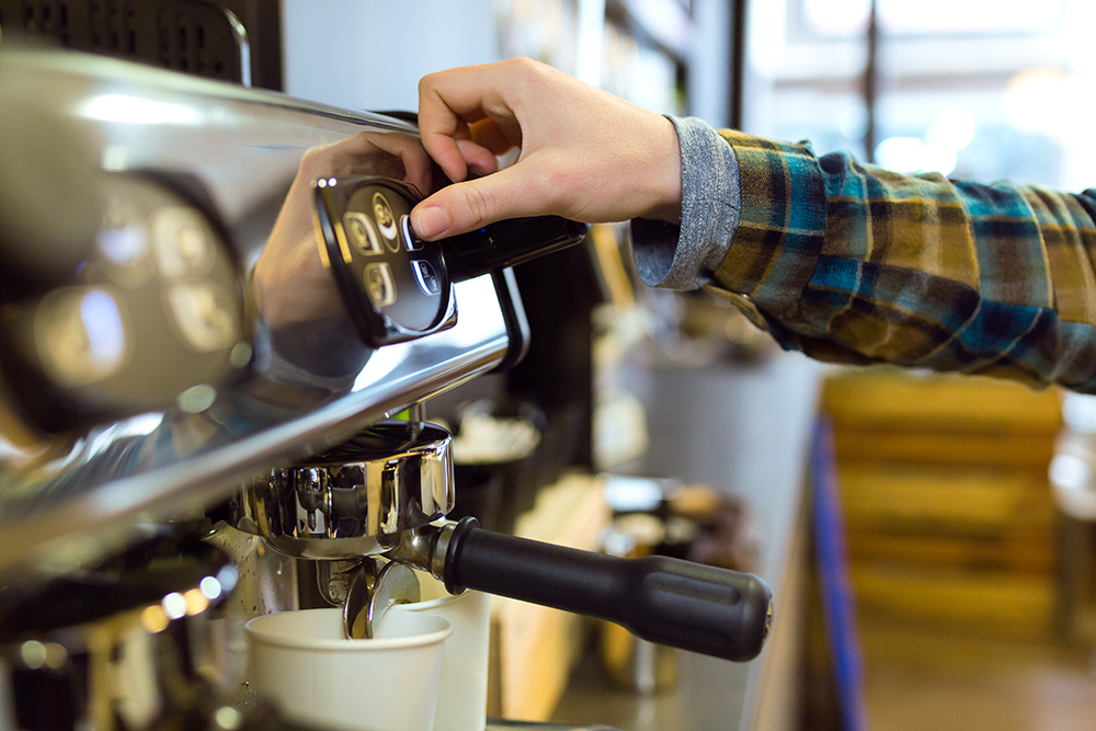 machine à sous dans café