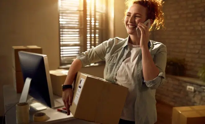 The package is ready, I'm on my way!
