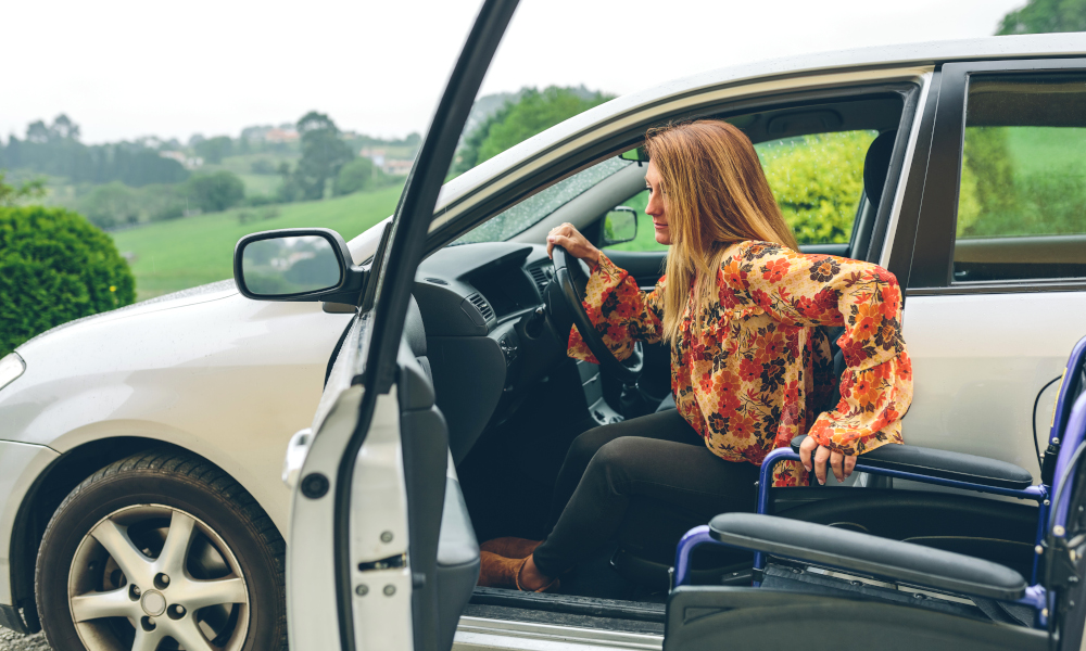 voiture femme handicapé